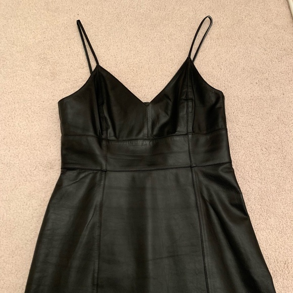 Mini leather dress - Picture 2 of 5